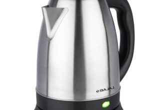 Bajaj Ktx 1.8 Litre Dlx Electric Kettle | 1350 Watts Kettle With Stainless Steel Body | Cordless Operation | Auto Shut-Off Mechanism | 2-Yr Warranty 【Black】