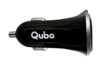 Qubo Car Charger | Compatible With Qubo Pro 4K Dashcam | 12V Vehicle Socket Adapter | Compact Design | Stable Power Output | Ideal For Daily Driving