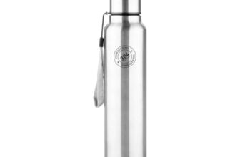 Clazkit Stainless Steel Water Bottle, 700 Ml – Single-Walled, Spill-Proof, Food Grade Steel | Fridge, Office, School, Travel, Gym, Car – Set Of 1 (Silver)