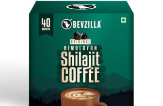 Bevzilla Himalayan Shilajit Coffee 100% Himalayan Shilajit & Arabica Beans|Increases Strength & Stamina|Boost Muscle Recovery|40 Cups|For Men & Women