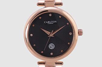 Carlton London Analog Black Dial Women’S Watch-Cl027Rblr