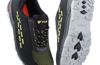 Fuel Armour-1-Dd Isi Marked Comfortable Industrial Safety Shoes With Strong Knitted Upper & Rubberized Pvc Single Density Sole With 140J Energy Absorption Shoes For Men (Black-11Uk)