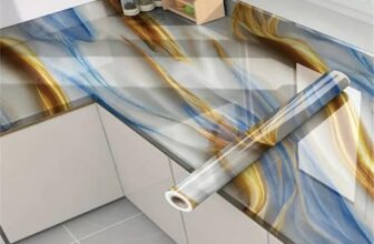 Abter Self-Adhesive Pvc Wall Stickers – Waterproof, Oil-Proof & Heat-Resistant Luxury Tiles For Kitchen, Bathroom, Bedroom, Living Room & Hotel Walls(60X200Cm) (1, New Ocean Gold)