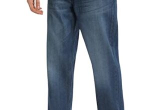 London Hills Men Regular Fit Blue Baggy Mid Rise Jeans, 28