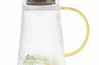 Signoraware Paris Love Borosilicate Glass Jug With Bamboo Lid | 1200Ml | Microwave&Dishwasher Safe | Heat Resistant | Wide Mouth For Easy Cleaning | Strong Handle | Ideal For Everyday Use | Clear