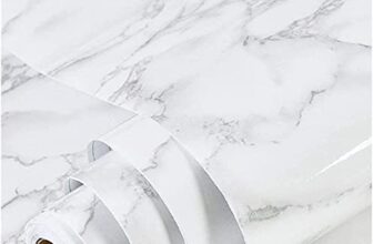 Pozet Wall Stickers Wallpaper (200Cm X 60 Cms) For Furniture Kitchen Cabinets Almirah Tabletop Plastic Table Wooden Table Wardrobe Renovation Pvc Diy Self Adhesive Sticker (White, Pack Of 1)