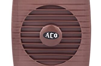 Aco® Ventilating Exhaust Fan 10Ap For Home, Bathroom And Kitchen | 100Mm | 100% Copper Motor (Brown)