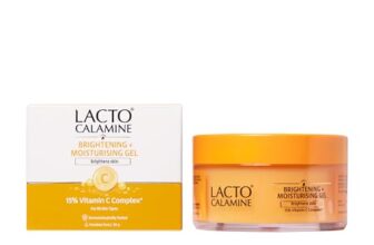 Lacto Calamine 15% Vitamin C Moisturizer For Face | 50G X Pack Of 1 | Vitamin C Complex Skin Brightening Face Moisturiser | Dermatologically Tested | Non Sticky & Quick Absorbing For Glowing Skin