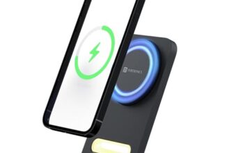 Portronics Flux 15W Qi2 Enabled Fast Charging Wireless Charger, Magsafe Compatible, Best For Ios16/16 Plus/16 Pro/16 Pro Max, Iphone 15/15 Plus/15 Pro/15 Pro Max, Iphone 14/13/12 (Black)