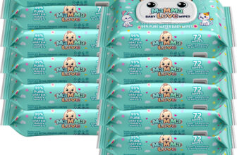 Mamma Love 99% Pure Water Baby Wet Wipes With Lid | Pack Of 12 | 72 Pcs/Pack |..(864 Wipes)