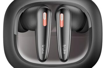 Truke New Launch Crystal Bass True Wireless In Ear Earbuds With 13Mm Drivers, 70H Playtime Fast Charge, Made In India, Hifi Sound Tws, 40Ms Low Latency, 4Mics Enc, Bt 5.4 (Matte Black)