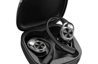 Truke Newly Launched Buds Infinity Open Ear Wireless Earbuds With 70Hours Of Playtime, 16Mm Titanium Speaker, Quad Mic Purevoice™ Enc For Clear Calls, Dual Pairing, Fast Charging Ows – Jet Black