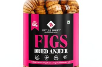 Nature Purify Premium Afghani Anjeer – 900 Grams | Dried Figs | Natural, Rich In Iron, Fibre & Vitamins Fig/Afghanistan Anjir Dry Fruit Jar Pack.