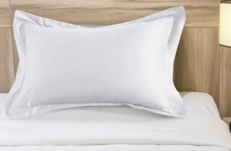 Sleepsia Hotel Flenge Pillows For Sleeping – Ultra Soft Bed Pillows For Side, Front And Back Sleepers (White) 60.96Lx40.64Wx12.7H (Set Of 1) – Microfiber Bed Pillow