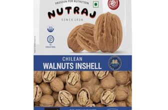 Nutraj Chilean Walnut Inshell 500G Pouch | Akhrot | Dry Fruits | Nuts | Grocery Items.