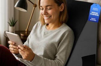 Sleepsia Wedge Pillow For Sleeping | 1 Year Warranty | Back Support Orthopedic Memory Foam Wedge Cushion For Acid Reflux, Pregnancy, Snoring, Gerd, Back & Leg Support- Grey/Black, 20″ Lx17.4 Wx10 H