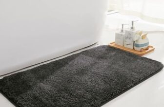 Luxe Home International Microfibre Rectangular Bath Mat Super Soft Anti Skid Newman Mats For Bathroom (45X75 Cm,Arabic Coffee)