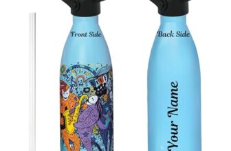 Speedex Milo Kids 500Ml Stainless Steel Customized Water Bottle – Leak-Proof, Bpa-Free, Reusable Bottle With Sipper Cap – Cartoon Print For School, Travel & Sports – Boys & Girls (Ma04-Art Is Free)