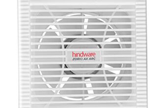Hindware Zorio Ax Arc 100Mm Exhaust Fan With Low Noise, Powerful Air Suction And High Speed, For Kitchen Or Bathroom With Overload Protection For Odourless, Clean And Fresh Air (White)