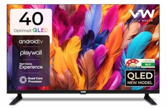 Vw ( Visio World. 101 Cm (40 Inches) Optimax Series Full Hd Smart Qled Android Tv Vw40Aq1 (Black)