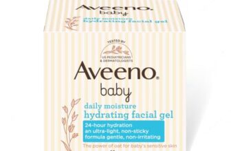 Aveeno Baby Daily Moisture Hydrating Facial Gel (Cream) 60G I Ultra-Light | 24 Hours Moisturisation Face Cream | Triple Oat Extract & Avocado Oil I Paediatrician Recommended