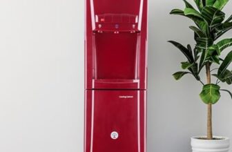 Bonkaso Blueprint Hot & Cold Water Dispenser 21C Top Loading With Refrigerator Maroon
