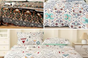 Story@Home 240 Tc Bedsheet For Double Bed Queen Size | Satin Finish, Microfiber Double Bed Bedsheet Combo | 225 X 250 Cm With 2 Pillow Covers | Perfect For Home Decor (Multi Color, Aztec/Bohemian)