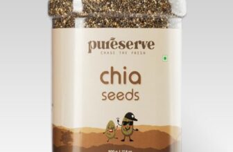 Pureserve Chia Seeds 500G -100% Clean & Organic Superfood | High In Protein, Fiber, Omega-3 & Calcium | Antioxidant-Rich For Weight Management & Energy | Perfect For Smoothies, Oats & Healthy Snacks