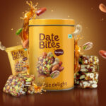 Farmley Date Bites | Indian Sweets | Dry Fruits Barfi | No Added Sugar | Almonds, Cashews, Dates, Pistachios(1 X 200 G)