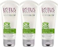 Lotus Herbals Wg 3-In-1 Deep Cleansing Skin Whitening Facial Foam (100G) Pack Of 3300G Face Wash(300 G)