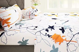 Story@Home Bedsheet For Double Size Bed | 186 Tc | White | Printed | 1 Piece Cotton Bedsheet For Double Size Bed With 2 Pillow Covers (225 X 250 Cm) Perfect For Home Decor & Gifting | Cotton Bedsheet