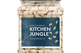 Kitchen Jungle Whole Cashew/Kaju Nuts 500 Gm Pack | Whole Crunchy Cashew Nuts | Premium Kaju | Rich In Protein | Rich In Fibre | Dry Fruit | Festive Snacking