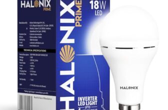 Halonix 18W Emergency Inverter Bulb | Rechargeable Emergency B22D Led Bulb For Power Cuts | Backup : Upto 4Hrs | Cool Day Light | Pack Of 1 | Rechargeable Emergency Light