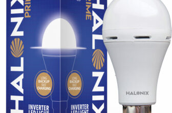 Halonix Led Rechargeable Emergency Led Light 8.5W B22 Cool White Bulb 4 Hours Bulb Emergency Light(White)