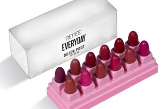 Renee Everyday Dozen Pout Mini Lipsticks | Creamy Texture, Matte Finish, Long-Lasting | With Shea Butter, Almond Oil & Vitamin E | Hydrates & Softens Lips | Travel-Friendly, Set Of 12 | 14.4 G