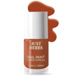 Just Herbs Nail Polish 12 Chemical Free Formula Quick Dry, Glossy Finish And Long Lasting Nail Paints (Caramel Creme)
