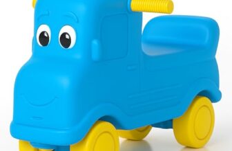 Lifelong Cuppy Toony Truck Ride On Toy For Kids | Push Ride For Toddlers 1+ Year | No Battery Rideon With Smooth Wheels, Easy Grip Handle & Durable Plastic Body | Indoor Outdoor Baby Riding Toy