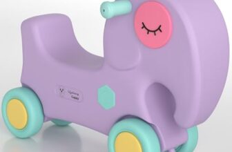 Lifelong Cuppy Elephant Ride On Toy For Toddlers | Push Ride For Kids 1-3 Years | Smooth Wheels, Easy-Grip Handles & Durable Plastic | Indoor Outdoor Use | Baby Riding Toy With Cute Design & Fun