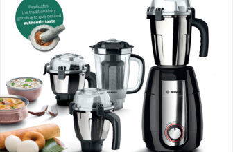 Bosch Truemixx Pro 750 W Mixer Grinder(Mgm8642Bin _ | 4 Jars | With Stone Pounding Technology | Black)