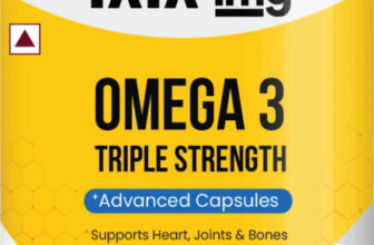 Tata 1Mg Triple Strength Omega 3,Epa(560Mg) & Dha (400Mg) Fish Oil(60 Capsules)