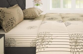 Story@Home Cotton Bedsheet For Double Bed With 2 Pillow Covers 186 Tc 225X250 Cm, Beige, Floral Queen Size Bed Sheet | Perfect For Home Decor & Ultimate Comfort | Ideal For Gifting