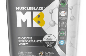 Muscleblaze Biozyme Performance Whey Protein Powder, 25G Protein Per Scoop Whey Protein(4 Kg, Blue Tokai Coffee Flavor)