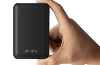 Urbn 20000 Mah Premium Edition Nano Power Bank | Two-Way 22.5W Super Fast Charging | Pocket Size| Dual Type C Power Delivery (Pd) Output + 1 Usb Output For Quick Charge (Black) Usb Type-C Input