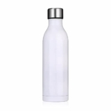 GRACIOUS MART 890 ml Stainless Steel Vacuum Insulated Tumbler Leak Resistant and Durable Bottle Included Reusable Straw and Airtight Lid for Gym, Travel, Indoor, Outdoor Use (White Sport Bottle)