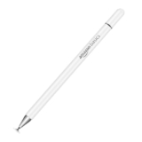 Amazon Basics Capacitive Stylus Pen for Android & iOS All Touchscreen Devices | Fine Point Disc Tip|Lightweight Metal Body with Magnetic Cover – White