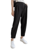 Aahwan Solid Korean Loose Pleated Wide Leg Casual Pants & Trouser for Women’s & Girl’s