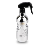 KRESHU 500ML Spray Water Bottle Ultra-Fine Mist Spray Water Gun Hairdressing Sprayer Styling Tools for Styling Salon Hair Barber Skin Care Bottle Mist Bottle Pressure Pump Flowers (Silver, Pack of 1)
