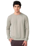 DAMENSCH Regular Fit callout Will be 95% Microfibre 5% Elastane Full Sleeve Ottoman Sweatshirt Premium Matt Look Long Lasting Dyes Durable Sweatshirt for Men- Cookie Beige – L