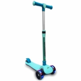 Jaspo Monster Kick Scooter for Kids 3+ Years – Foldable Kids Scooter with Led Wheels & Adjustable Height – Kick Scooter Capacity 40Kg- Baby Scooter Toys for 3+ Year Old Boy & Girl – Skate Scooter