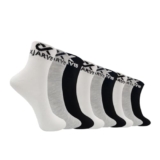 XJARVIS BERLIN Unisex Athletic Ankle Socks – Made with Durable, Breathable Cotton, Odor-Free and Comfortable for Running, Cycling, Gym, and Everyday Use -Moisture-Wicking, Free Size (BLACK/GREY/WHITE)